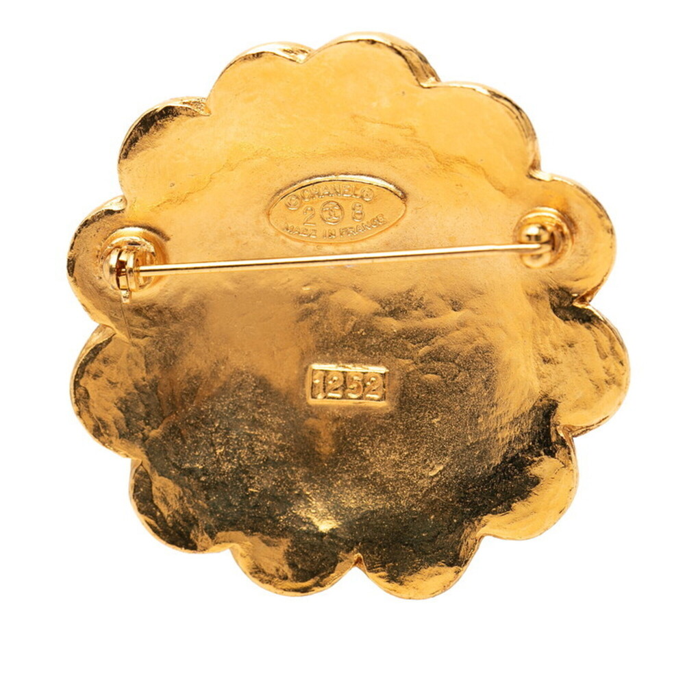 CHANEL Vintage Gold Logo Brooch - Picture 3 of 3